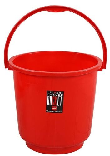 Red Classic Strong Durable Plain Great Quality Plastic Bucket