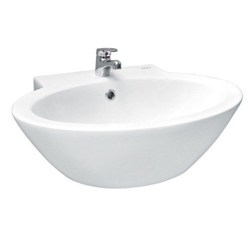 White Wall Mounted 260X1500Mm Dimensions Ceramic Wash Basin