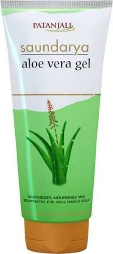 150 Ml Patanjali Green Saundraya Aloe Vera Gel with 12 Months Shelf Life