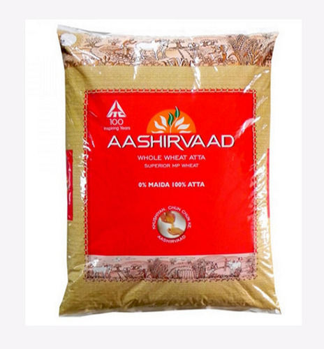 5 Kilogram Pack Size Food Grade White Aashirvaad Wheat Flour