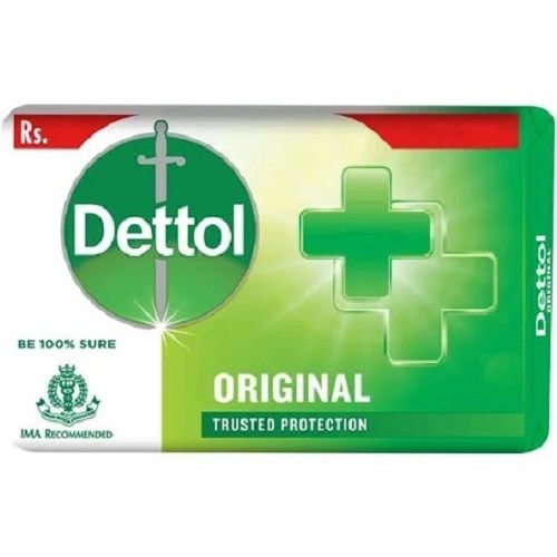 55 Grams Pack Size Rectangular Green Low Foam Dettol Soap