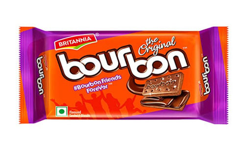 60 Grams Pack Size Sweet And Tasty Britannia Bourbon Chocolate Cream Biscuits 