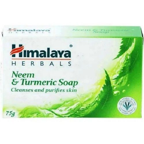 75 Gram Middle Form Himalaya Herbal Neem And Turmeric Soap