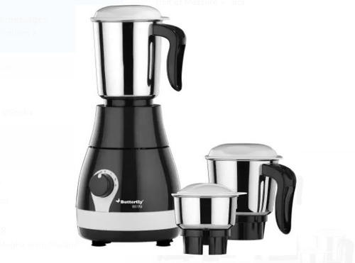 पिंक (गुलाबी) काला और सफ़ेद 500 वॉट इनपुट 220 वोल्टेज मिक्सर ग्राइंडर 3 स्टेनलेस स्टील जार के साथ