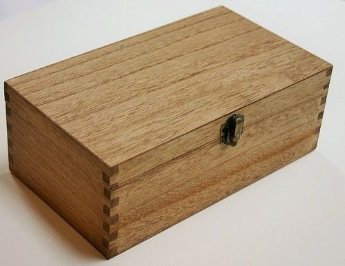 Brown Oak Wooden Box