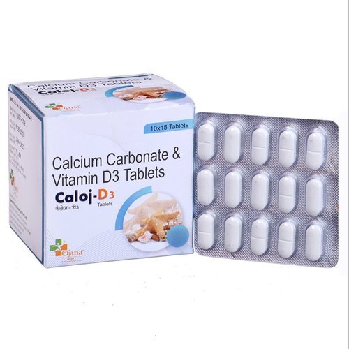 Calcium Carbonate & Vitamin D3 Tablets CalojD3 at Best Price in