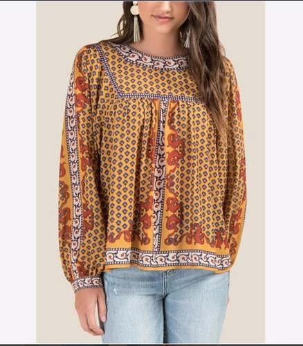 महिलाओं के लिए कैज़ुअल और समर वियर प्रिंटेड फुल स्लीव कॉटन टॉप