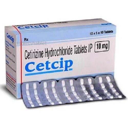 Cetirizine Hydrochloride Tablets 10 Mg, (Pack Size 10 X5 X10)