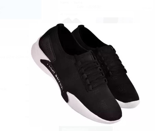 Comfortable And Light Weight White And Black Casual Wear Men'S Shoes Age Group: Adults