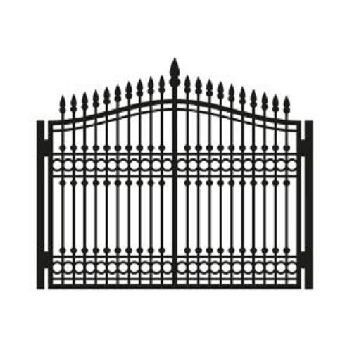 Easily Assembled Corrosion Resistance Black Aluminum Gate