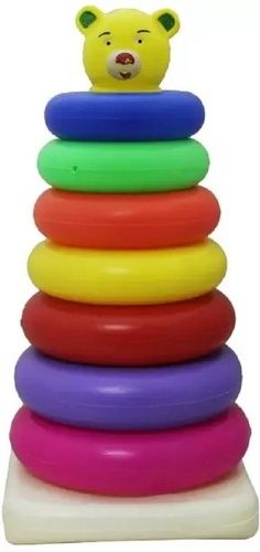 Multicolor Round Designer Seven Ring Kids Plastic Toy Generic Drugs