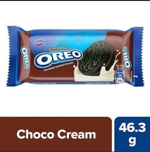 Pack Size 46.3 Gram Round Shape Sweet And Tasty Chocolate Cream Biscuits