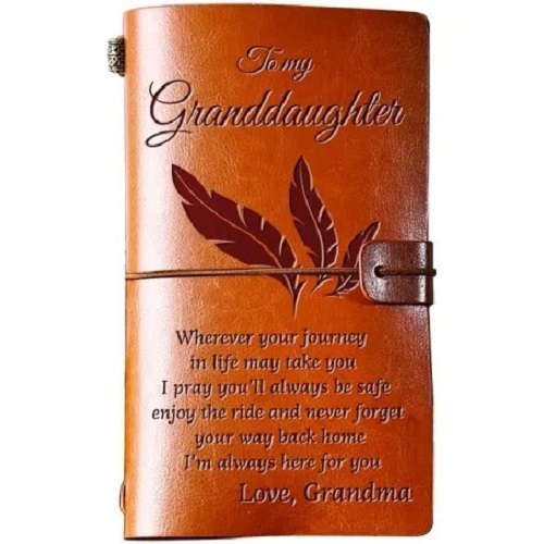 आयताकार और वाटरप्रूफ ब्राउन 3 इंच चौड़ाई की लेदर डायरी