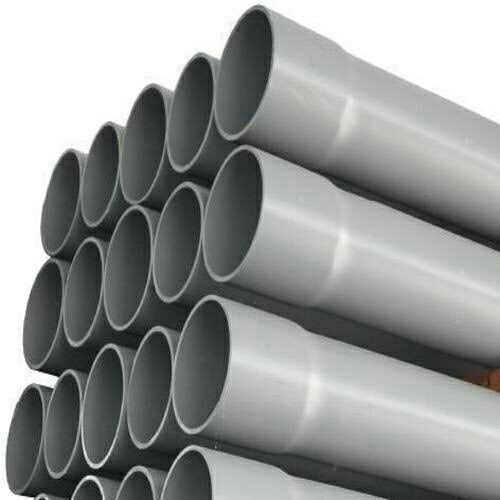 Flexible And High Impact Strength Round Grey Rigid PVC Plastic Pipe