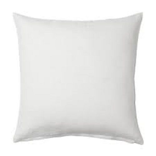 White Shrink Resistance Cotton Square Plain Pillow Cover