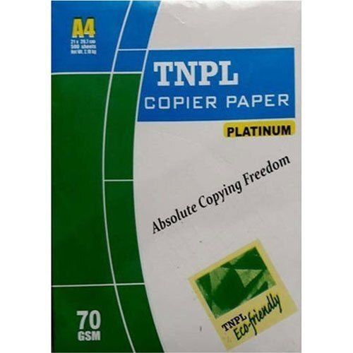 White 70 Gsm Tnpl A4 Size Copier Paper With Packaging Size 500 Sheets Per Pack Use: Xerox