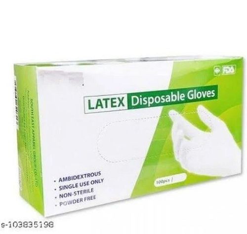 100 Pieces Pack Size Plain Single Use Synthetic Medical Examination Disposable Hand Gloves
