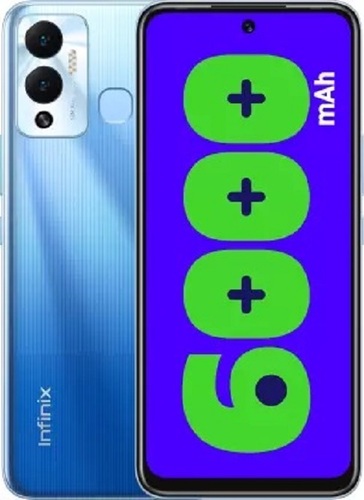 Infinix Android Mobile Phone - 6.54 Inch AMOLED Display, 4 GB RAM, 64 GB Internal Storage, 6000mAh Battery | Qualcomm Snapdragon 680, Horizon Blue, Fingerprint Recognition, Amazing Audio Performance