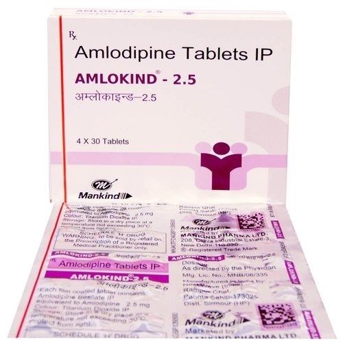 Amlodipine Tablets Ip, Pack Of 4x30 Tablets 