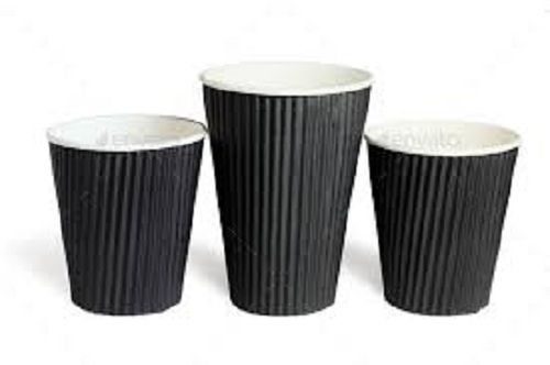 Nature Friendly Black Plain Disposable Paper Cup