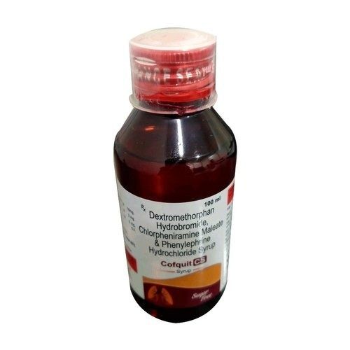 Dextrometorphon Hydrobromide And Phenylephrine Hcl Syrup, Pack Of 100 Ml 