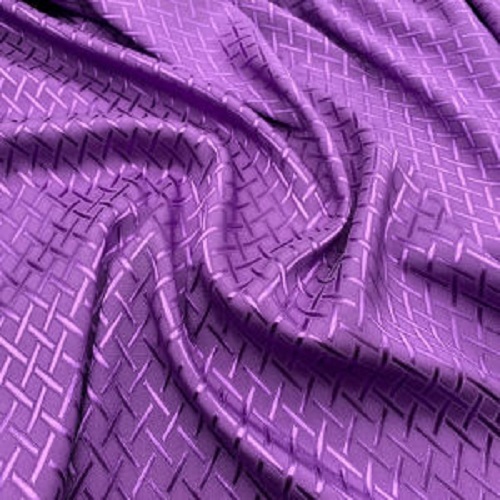 Fade And Shrink Resistance Lightweight Comfortable Purple Cotton Silk Fabric - Cotton Silk Blend, Smooth Texture, Normal Shine, Plain Style, Purple Color