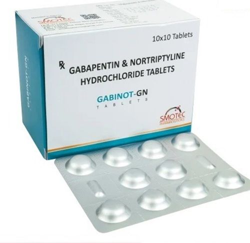 Gabapentin And Nortriptyline Hydrochloride Tablets, Pack Of 10x10 Tablets 