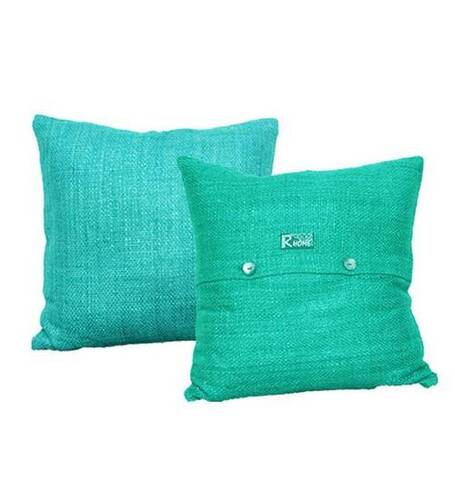 Cotton Light In Weight Skin Friendly And Breathable Soft Plain Sky Green Pillow Cover