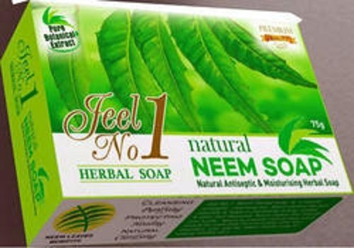 Natural Neem Tulsi Aloevera Soap Bar, Box, Packaging Size: 75Gm Grade: Commercial