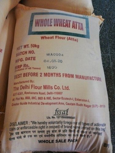 Pack Of 50 Kilogram Pure And Natural White Dried Wheat Flour 
