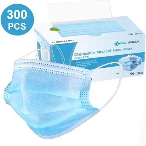 All Colour Plain Single Use Synthetic Surgical 3 Ply Disposable Face Mask