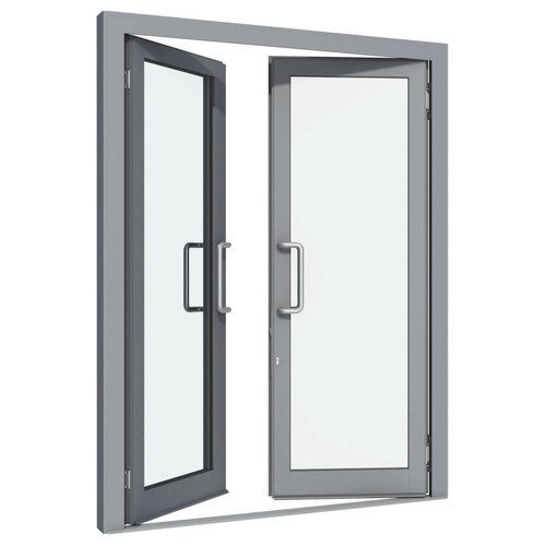 Aluminum Door - 5-8 Feet, Silver | Durable, Lightweight, Corrosion Resistant, Customizable, Easy to Maintain, Honeycomb Paper Infilling, Rolling Open Style, Thick 12mm Sheet