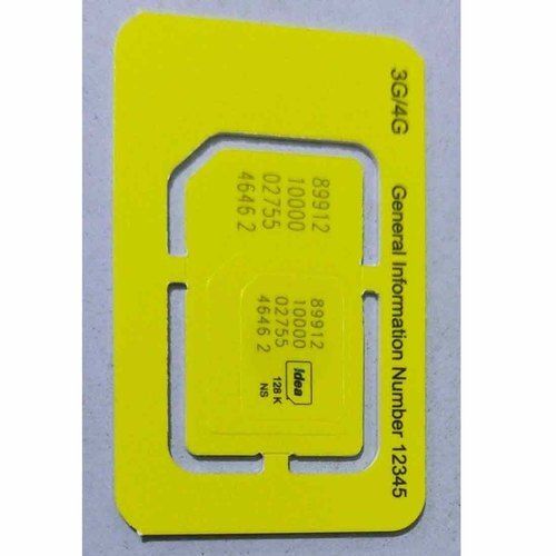 Highly Durable Rectangular Lightweight Ultra Thin Small Idea Sim Card