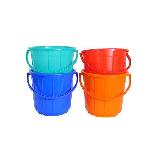 Strong Handle Unbreakable Leak Resistant Lightweight Plain Plastic Buckets