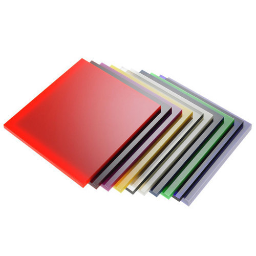 Thermal Insulated Acrylic Transparent Multicolor Rectangular Plastic Sheet - PVC 8x4 Inches | Smooth Surface Scratch Proof Durable 3 mm Thick Density: 1.2 kg/m3