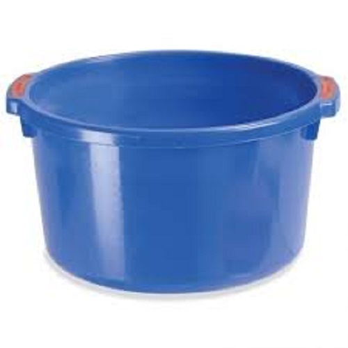 Unbreakable Leak Resistant Lightweight Heavy Duty Plain Plastic Blue Buckets