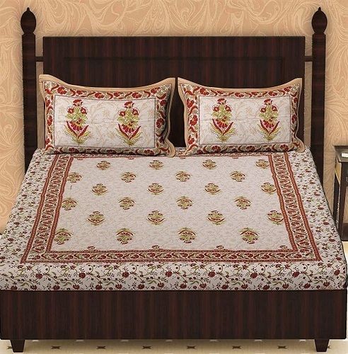 cotton printed bed sheet