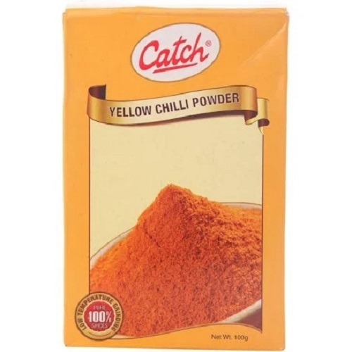 100 Gram Pure And Natural Dried Ground Yellow Chilli Powder - Yellow Color, Food Grade, Spicy Taste, Easy to Use & Store, 12 Months Shelf Life