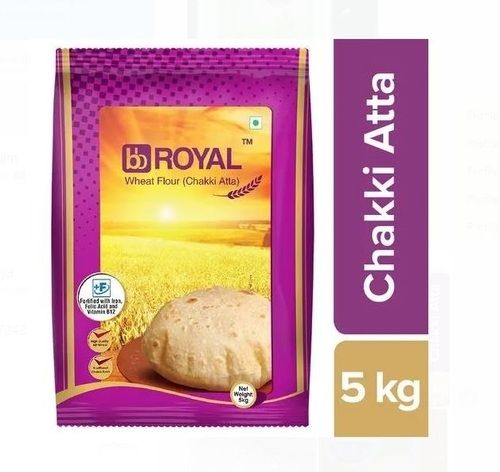 100 % Pure And Fresh White Healthy Royal Whole Wheat Atta Pack Of 5 Kg