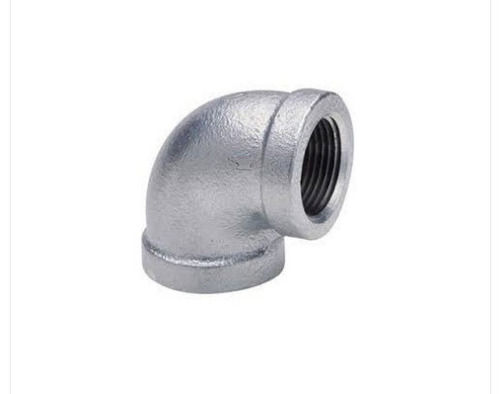 Silver 4 Inches 2 Mm Thick Galvanized And Hot Rolled Steel 90 Degree Elbow 