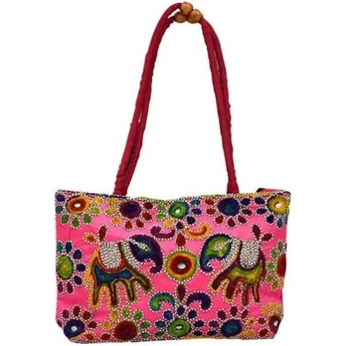 Elephant Floral Embroidery Banjara Bags Traditional Handmade Bag Colorful  at Rs 200/piece, Ladies Shoulder Bag in Jaipur