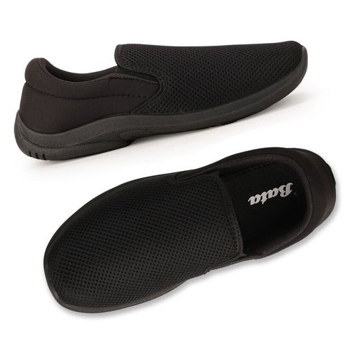 Black 8 Inch Size Lightweight And Comfortable Mens Bata Shoes