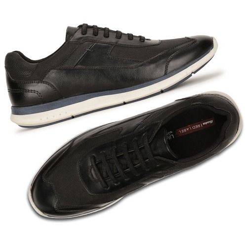 Black Comfortable And Light Weight Bata Mens Shoes 