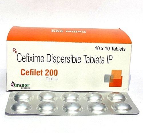 Cefixime Dispersible Tablets Ip Cefilet 200 Tablets 