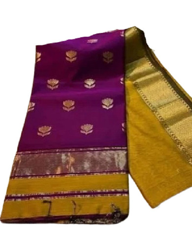 Comfortable And Washable 5.5 Meter Length Party Wear Designer Printed Silk Saree