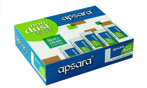 Pack Of 20 Pieces White Rectangular Non Dust Apsara Eraser 