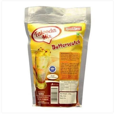 Pack Of 200 Gram 19 Percent Protein Real Zone Butterscotch Falooda Mix