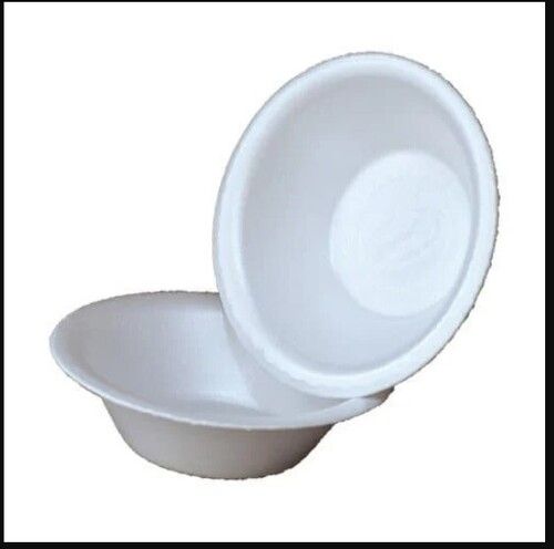 Pack Of 50 Pice White 4 Inch Size For Event And Party Plain Round Paper Bowl