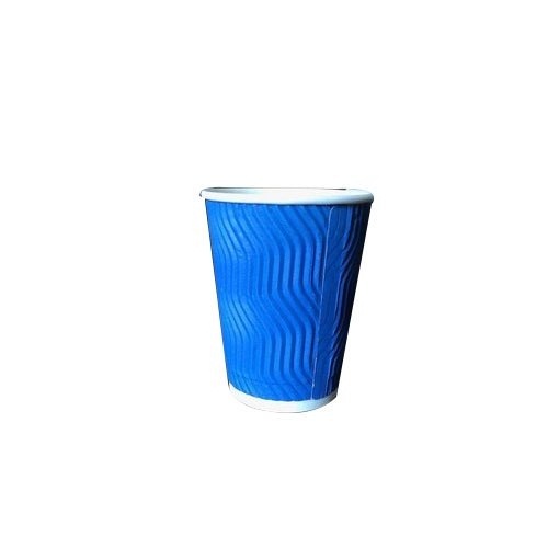 White And Blue Color Disposable Light Weight Paper Cup Size: All Sizes