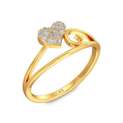 Women Glorious Look Add Extra Charm Appealing Round Gold Ring